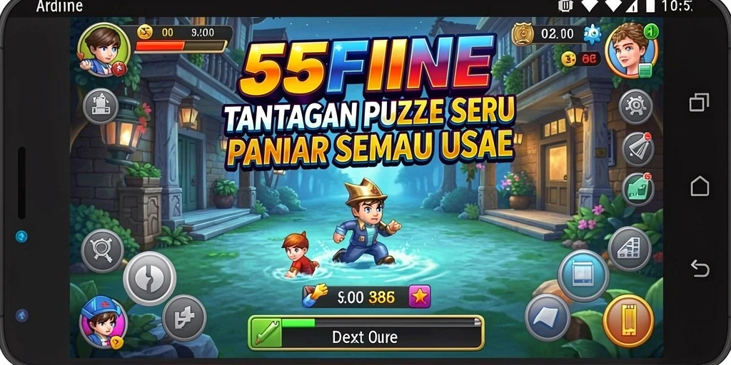 Tampilan gameplay yang menarik dari 55FIVE yang penuh tantangan.