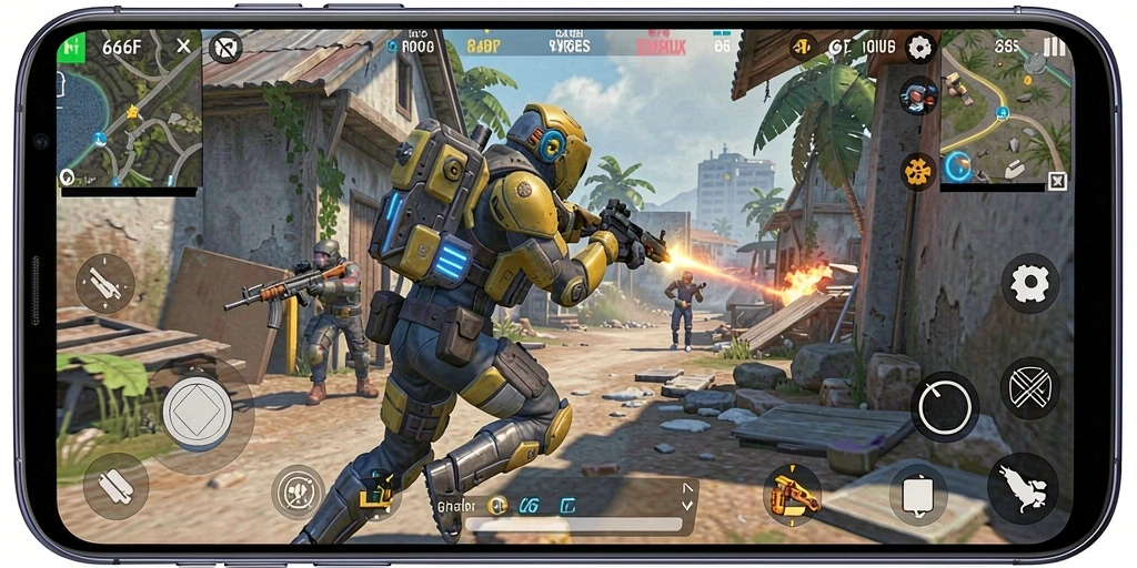 Gameplay seru dengan pertempuran aksi mendebarkan dalam 666F.