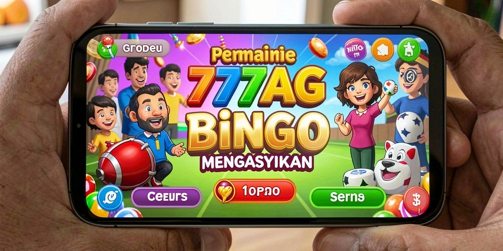Screenshot permainan Bingo di 777AG dengan tampilan grafis yang menarik.