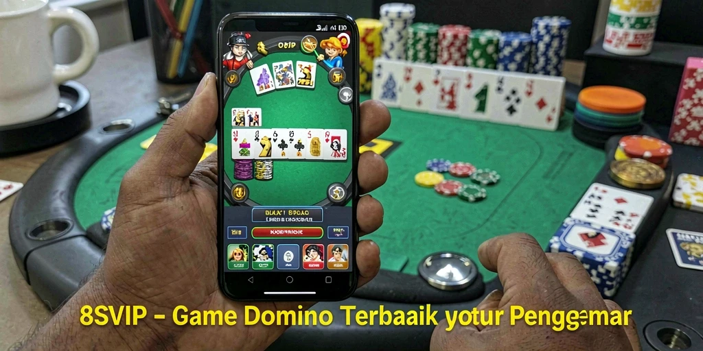 Screenshot gameplay yang menunjukkan keseruan bermain Domino di 8SVIP.