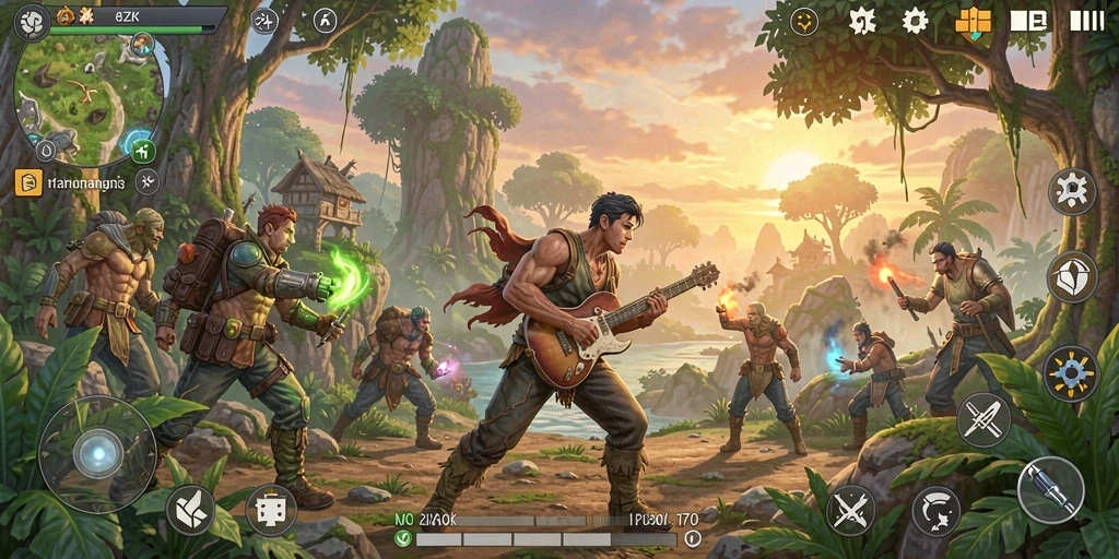 Tangkapan layar gameplay petualangan di 8ZK yang menggugah semangat.