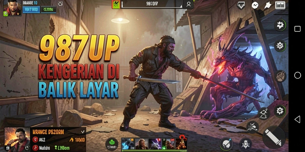 Screenshot <strong>987UP</strong> menampilkan adegan mencekam dalam gameplay horor.