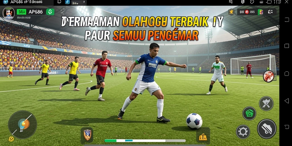 Screenshot AP686 menampilkan aksi seru dalam pertandingan olahraga.