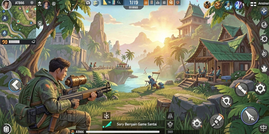 Screenshot gameplay AT866 yang menampilkan aksi seru dan tantangan yang menghibur.