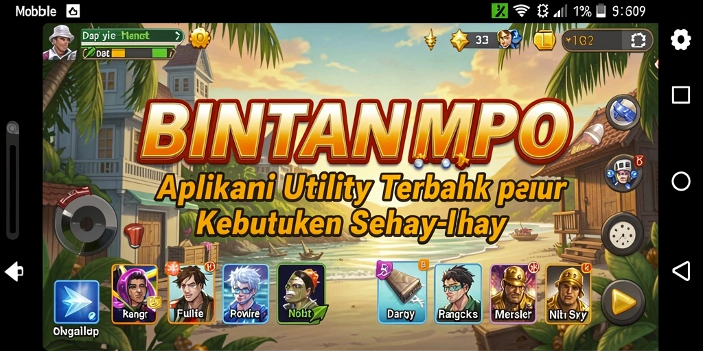Screenshot dari BINTANGMPO yang menunjukkan interface utility yang ramah pengguna.