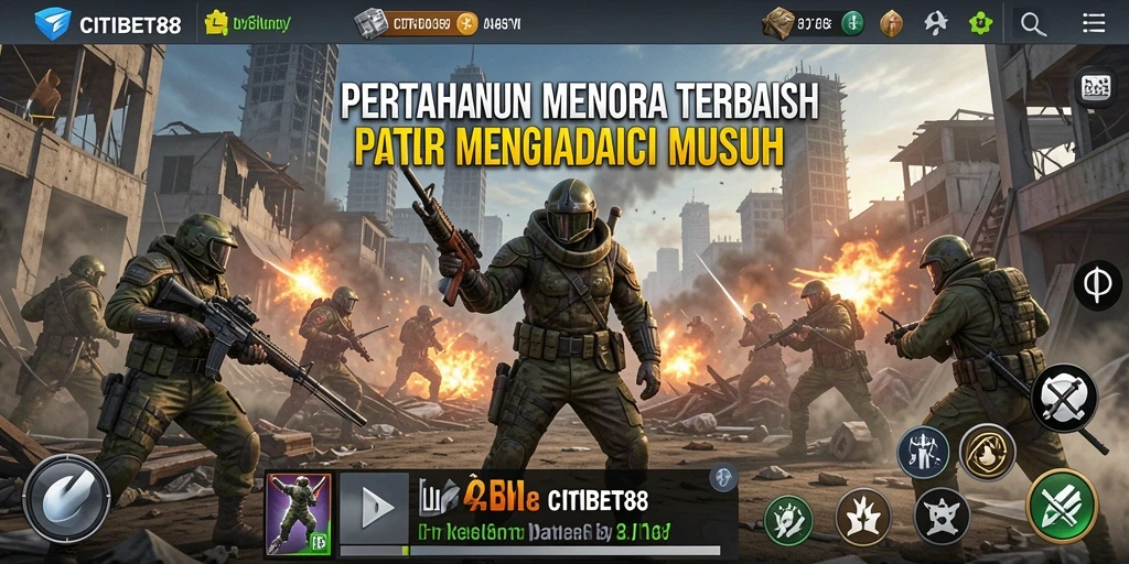 Tampilan gameplay CITIBET88 yang menarik dalam kategori Tower Defense.