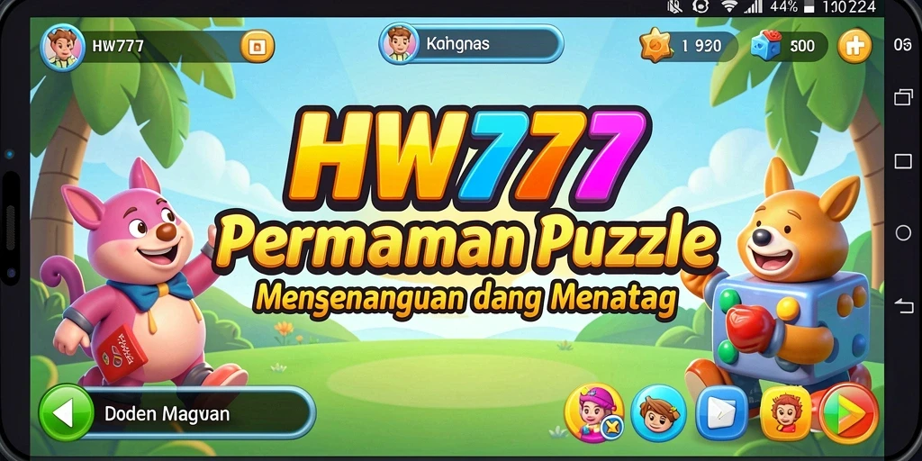 Screenshot HW777 menunjukkan gameplay Puzzle yang menantang dan menarik.