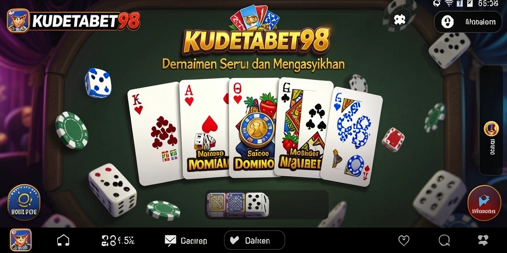 Screenshot yang menunjukkan aksi seru permainan Domino di KUDETABET98.