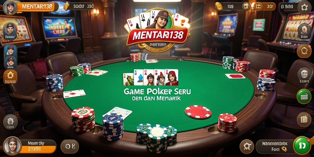 Tangkapan layar gameplay MENTARI138 yang menampilkan aksi poker seru.