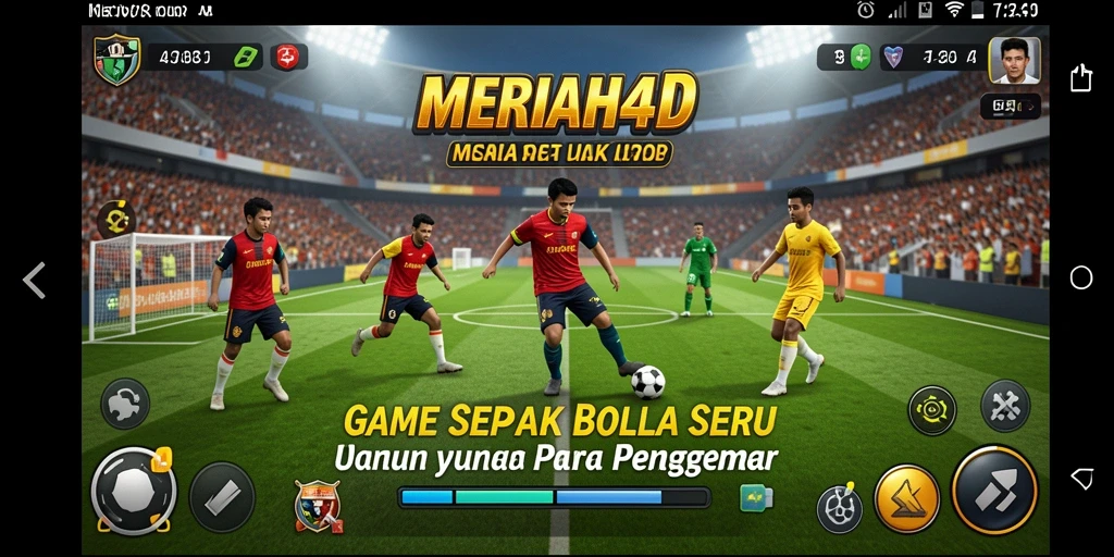 Gameplay seru dalam MERIAH4D dengan tim sepak bola yang menantang.
