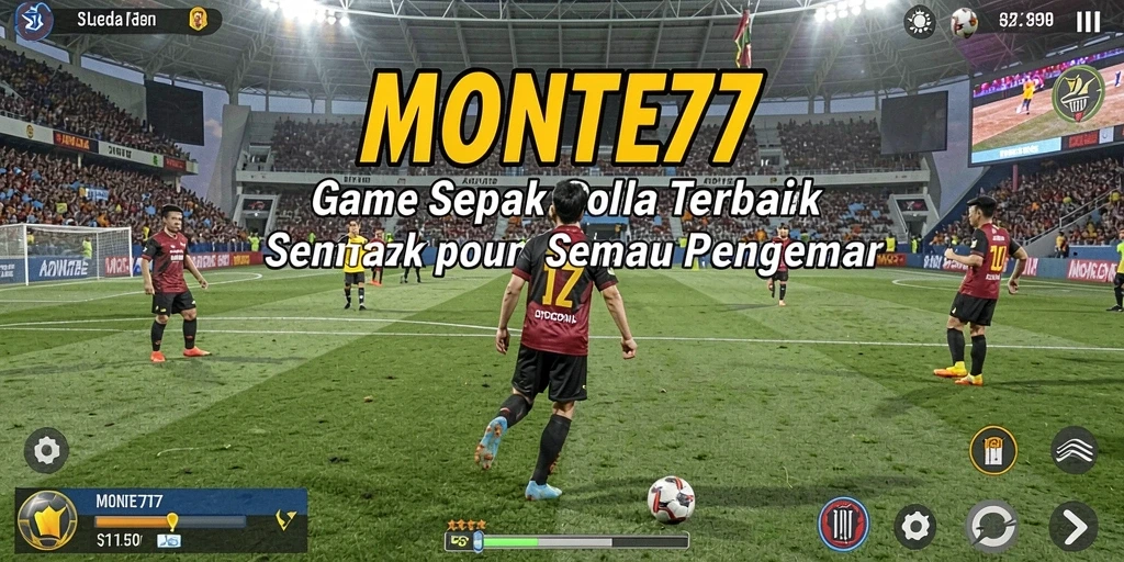 Screenshots menampilkan aksi seru dalam pertandingan sepak bola.
