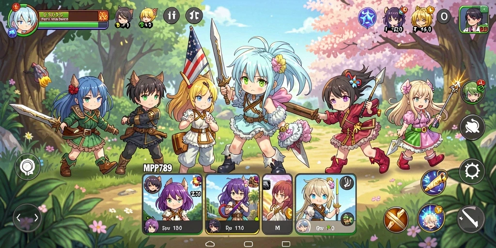 Tampilan gameplay dari <strong>MVP789</strong> yang memukau dalam dunia Anime.
