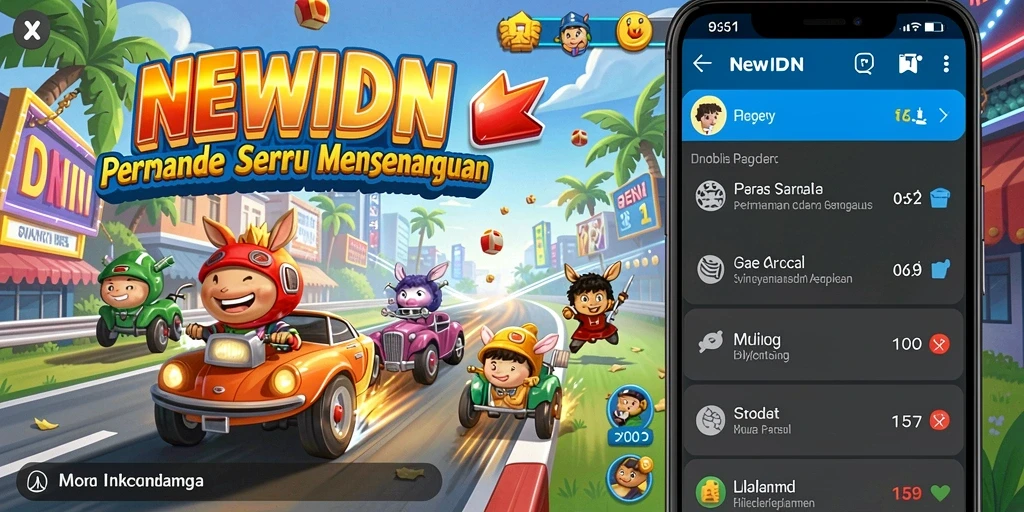 Tampilan gameplay seru dari NEWIDN yang penuh tantangan.
