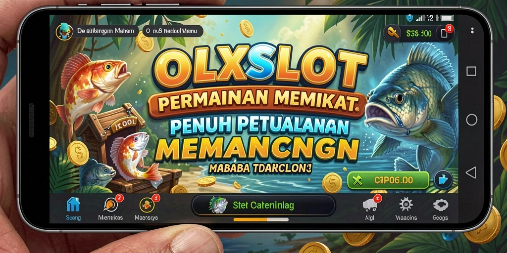 Tampilan gameplay OLXSLOT yang penuh warna dan ikan beragam.