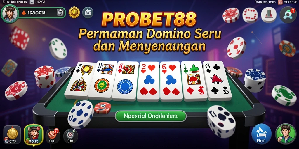 Gameplay seru dalam PROBET88 yang menampilkan aksi domino.