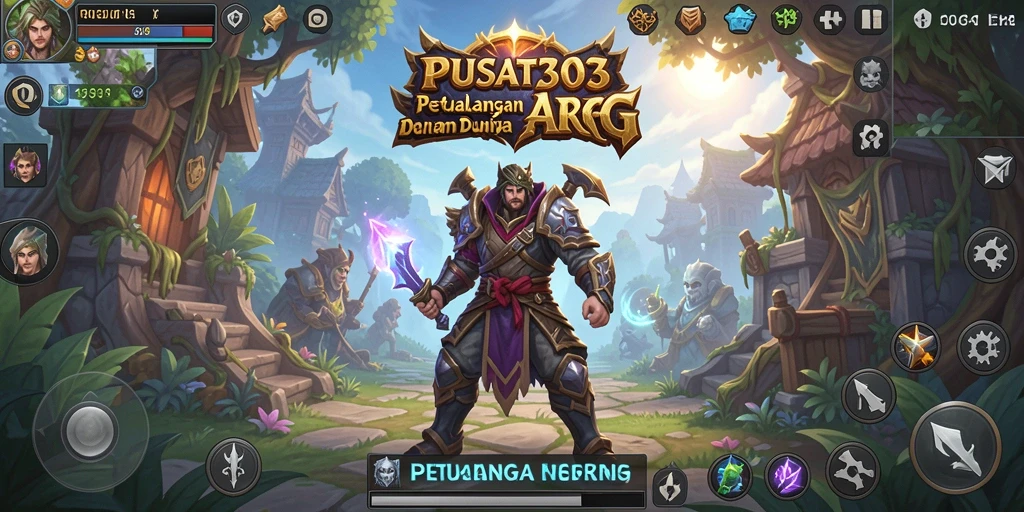 Tampilan menarik dari gameplay PUSAT303 saat pertarungan.