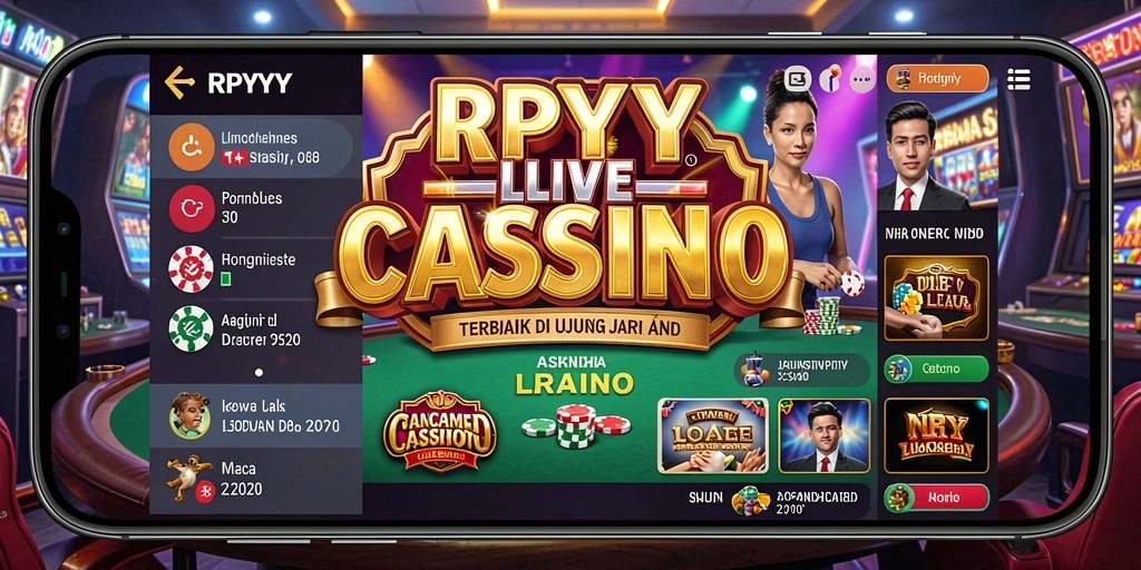 Screenshot RPYYY menampilkan dealer live dan permainan yang menarik.