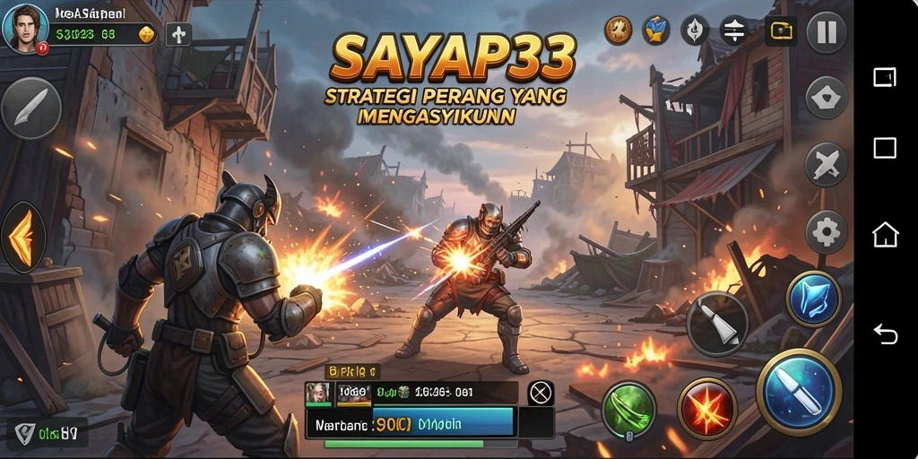 Tampilan dinamis pertempuran strategi SAYAP33 yang mendebarkan.