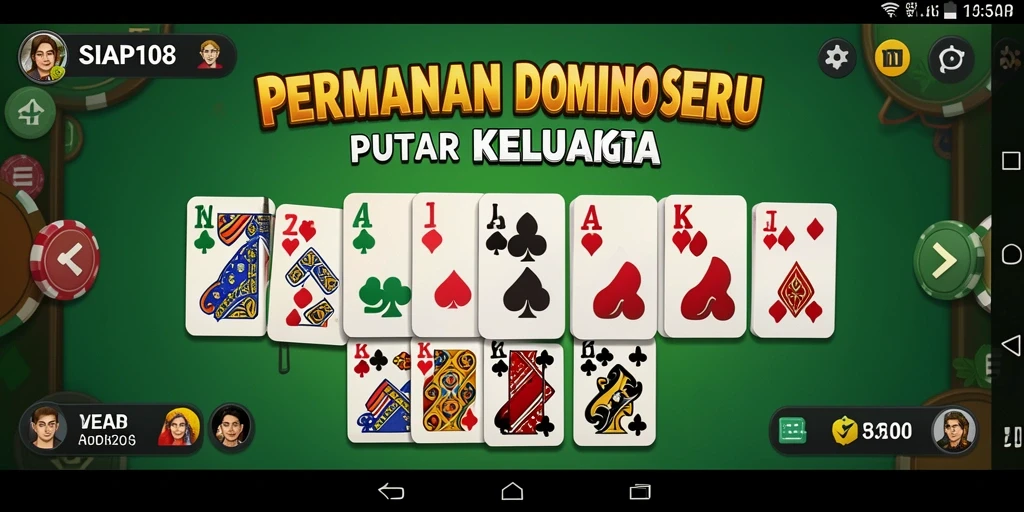 Screenshot gameplay SIAP108 yang menampilkan keseruan bermain Domino.