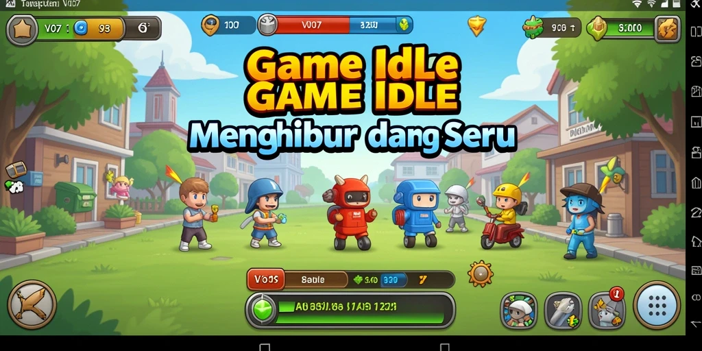 Gameplay V07 menampilkan pengelolaan sumber daya yang menarik.